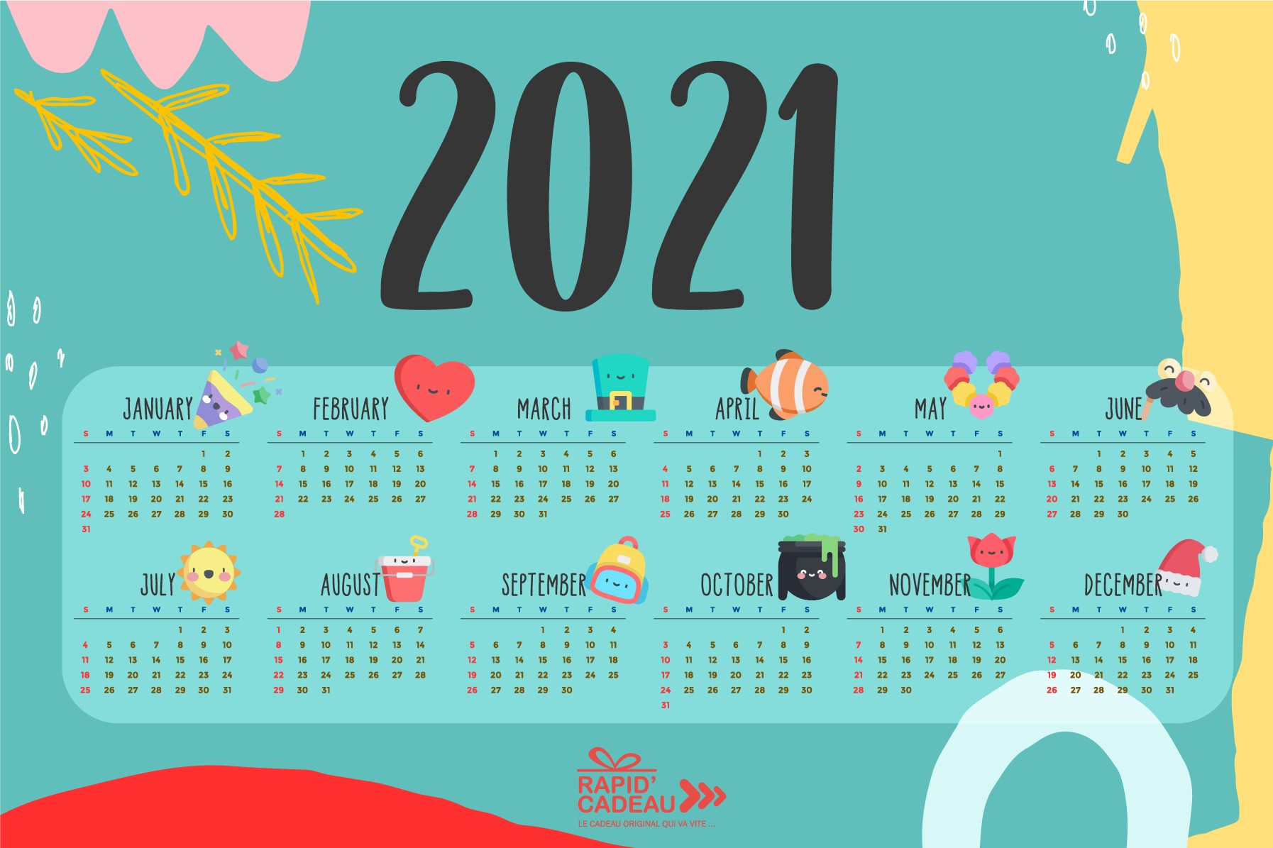 Calendrier Rapid'Cadeau 2021